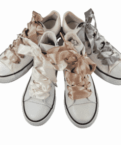 Satin shoelaces