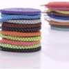 Round reflective shoelaces